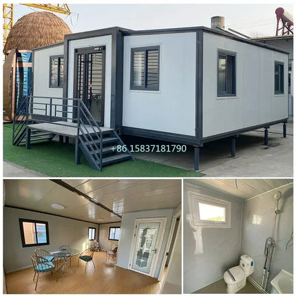 Foldable Container House 3 Bedroom 20ft Modular Container House Casas Prefabricadas Mobile Tiny Home Expandable Container House
