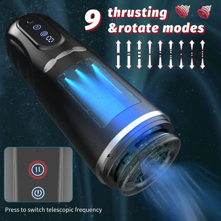 Automatic Masturbator for Men Sucking Vibrating Real Pussy Blowjob Machine Male Sex Toy Men Masturbation Cup Adult Goods for Men