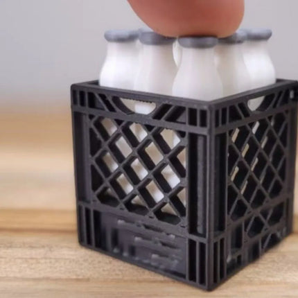 3D Printed Soda Crate Clicker Keychain Funny Plastic Drink Carrier Keyring Lifelike Novelty Squeeze Fidget Backpack Pendant