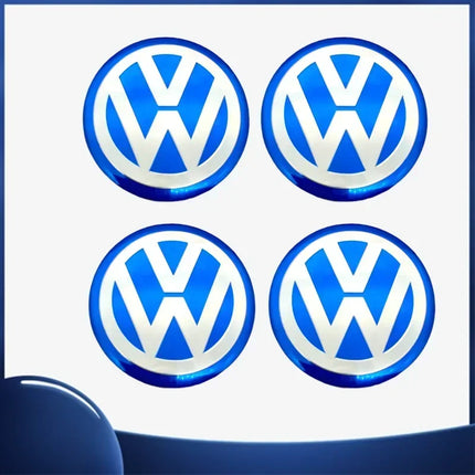 4pcs 56mm Car Wheel Center Sticker for Volkswagen VW GTI ABT Golf 5 6 Polo Passat Tiguan CC Beetle Touran Scirocco Sharan SR32