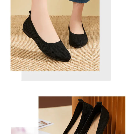 2025 Spring Breathable Mesh Flats Shoes for Women Comfortable Slip on Casual Shoes Woman Lightweight Soft Bottom Loafers