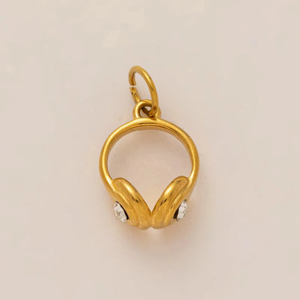 Fashion stainless steel furniture food series DIY pendant accessories gold-plated color preservation