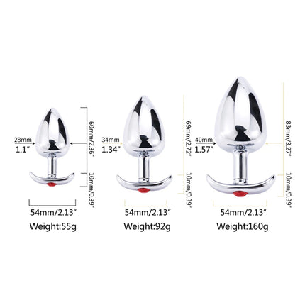 1Pcs, Metal outdoor anal plug, anchor base Fit the hip design, adult sex toys