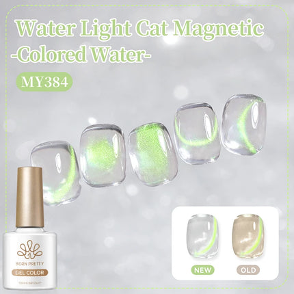 BORN PRETTY 1 Bottle Blazing Sky Cat Magnetic Gel Nail Polish Colored Metal Ruby Red Soak Off UV Crystal Varnish Nail Art 10ml