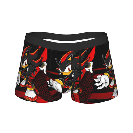 Shadowed Hedgehog Anime Cartoon Man Underwear  Boxer Briefs Shorts Panties Fashion Soft Underpants for Homme M-XXL