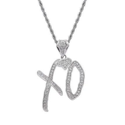 Hip Hop Iec Out Put Crystal Zirconia Dollar Sign Pendant Necklace Fashion Punk Cool Rock Rap Party Jewelry Accessories for Men