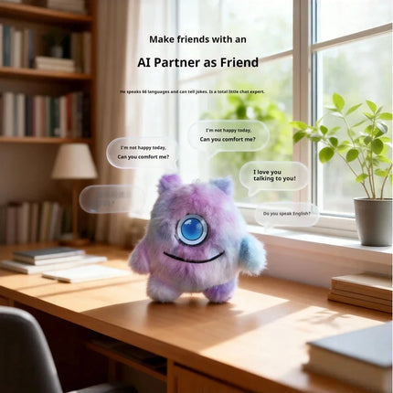 Ai Smart Voice Dialogue Toy Led Eye Emotional Companion Electronic Pet Robot Doll Desk Companion Home Office For Adult Gift Toy