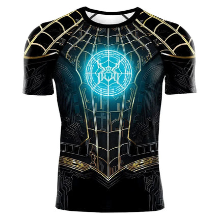 2025 Summer Trendy Men's T-shirt Cartoon Spider Man Role Playing T-shirt Men's Top Halloween Costume