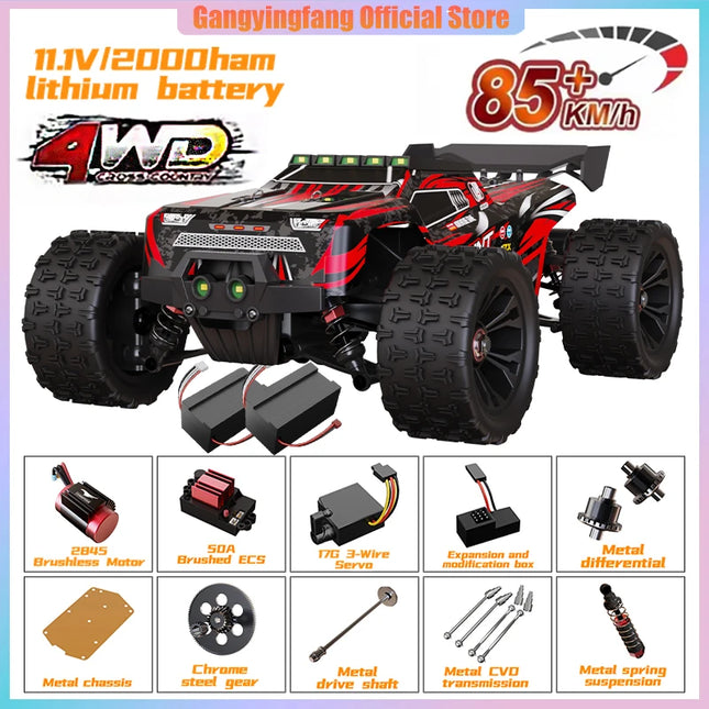 SG116 9522PRO 85KM/H High Speed RC Car Brushless 4WD Off-Road Drift Remote Control Car 1:16 Professional Racing Cars vs SG116MAX