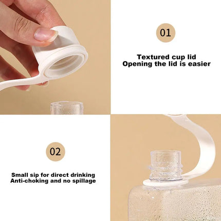 Pocket Water Bottle 500ml Flat Drink Cup Water Bottle Summer Water Flask Sports Water Bottle Leak-Proof Slim Cold Flask For