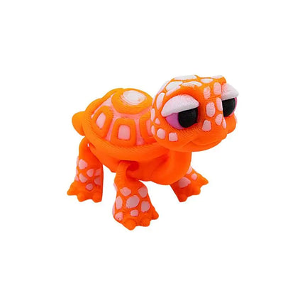 Simulated Turtle Model Plastic 3D Printed Cartoon Animal Toy Home Desk Decoration for Kids Learning Display