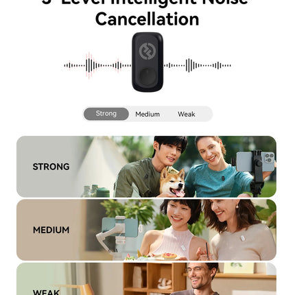 Hollyland LARK A1 Wireless Lavalier Microphone for iPhone Android Noise Cancellation Micphone for Tiktok Youtube Vlogging