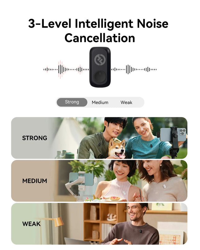 Hollyland LARK A1 Wireless Lavalier Microphone for iPhone Android Noise Cancellation Micphone for Tiktok Youtube Vlogging