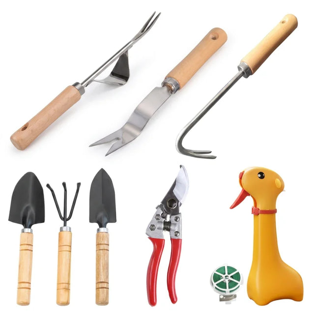 Customizable Gardening Tool Set New Hand Shovel & Hand Rake 2 PCS Garden Planting Tool Kit