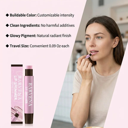 Moisturizing Lipstick Lip Gloss Plumper Shimmer Smoothing Repair Cracked Reduce Lip Dry Lines Soothing Nourishing Lip Balm Stick