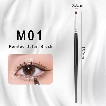 Horse Hair Eye Detail Makeup Brush Small Eye Shadow Brush Eyeliner Brush Smudge Brush for Precision Makeup Application