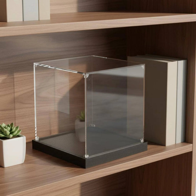 Acrylic Display Box High Clearness Clear Collectible Container Figurine Display Stand Stackable Design Household Storage