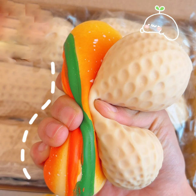 New Soft Squishy Simulated Peanut Corn Burger Pinch Flour Stress Ball Relief Squeezing Toys Anxiety Relief Fidget Sensory Gifts