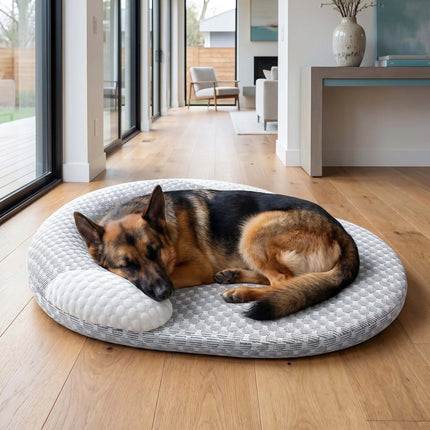 Summer Cooling Dog Bed Ice Silk Cat Mat Oval Breathable Pet Nest Bed Heat Dissipation Cooling Pad for Small Medium Large Dogs