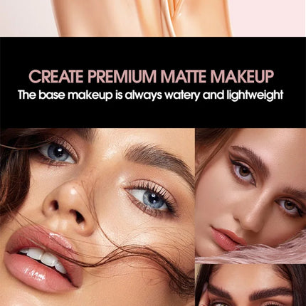 Concealing Foundation Stick 5 Shades With Built-In Brush,  Brighten Lightweight and Waterproof Formula Face Contour Stick Makeup