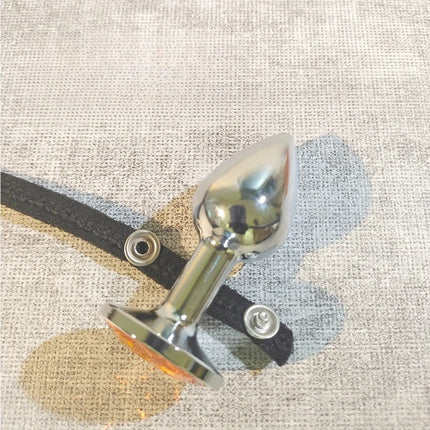 Adjustable Sexy Thong Panties for Anal Plug Anal Expansion T-back Panties Prostate Massager Butt Plug Masturbator Adult Sex Toys