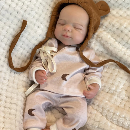 33cm Can Open Mouth Pascale Solid Silicone Reborn Baby Girls With Cute Clothes Lifelike Washable Newborn Baby Doll