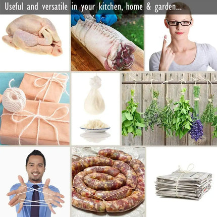 1/2/3/4/5/10/20PCS Cooking Tools Butcher's Cotton Twine Meat Prep Trussing Turkey Barbecue Strings Meat Sausage Tie Rope Cord