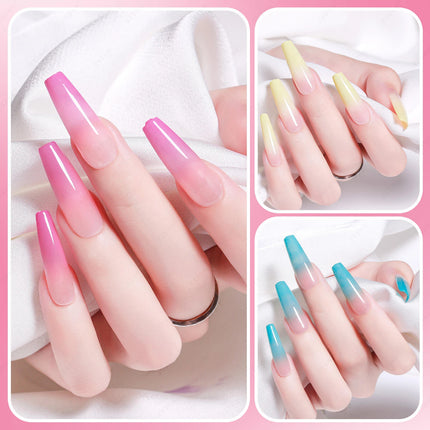 JTING 12colors Pat Pat Ombre Gel Nail Polish Collection 5 Effects Gel Polish