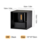 White light 6000K / 6W Black-LEDS