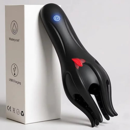 Powerful Glans Trainer Male Penis Massager Delay Ejaculation Tongue Licking G Spot Stimulator Masturbator Adult Sex Toys for Men
