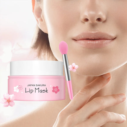 LAIKOU Sakura Lip Mask 8g - Overnight Hydrating Balm, Anti-Aging Plumping & Repair | Smooth Fine Lines, Dryness Treatment