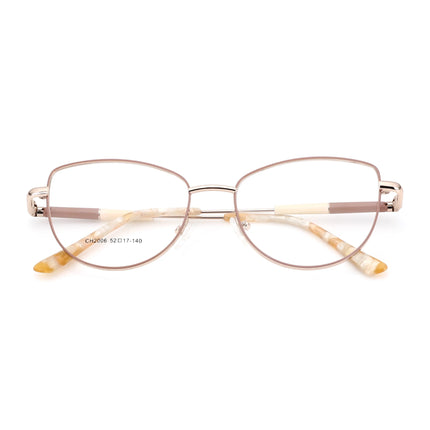 ZENOTTIC M Size Fashion Cat Eye Metal Prescription Glasses Woman Butterfly Optical Eyeglasses