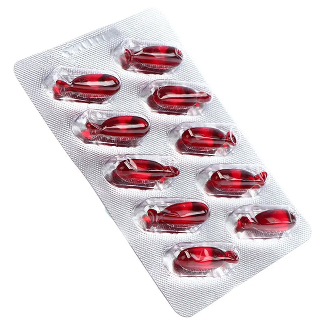 10Pcs Scary Halloween April Fools Day Vampire Party Props Trick  Prank  Fake Blood Pills Hematemesis Capsules