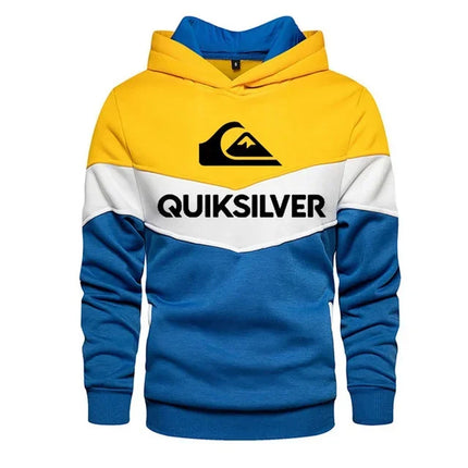 2025 New Men's Hoodie Splicing Outdoor Leisure Sportswear Street Fashion Men's Warm Wool Hoodie Autumn/Winter Coat