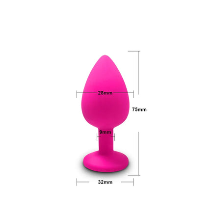 S/M/L Anal Plug Butt Vibrator Women/Men Soft Silicone Detachable Erotic Bullet Anal plug Bullet Gay Sex Toys for Adults Sex toy