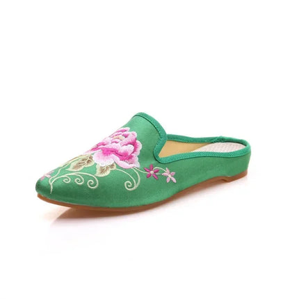 Chinese Style Summer Harajuku Slippers Women Shoes for Women Fashion Casual Vintage Embroidery Ethnic Style Streetwear
