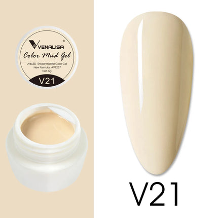 VENALISA Color Mud Gel Pure DIY Nail Art Design UV Gel Polish Professional Manicure Varnishes for Quality Artistry