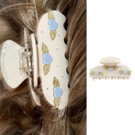 Cute Cherry Hair Clips for Women Girls Rhinestone Fruits Floral Bow Butterfly Acetate Hair Claws Shark Clip Hair Accessories