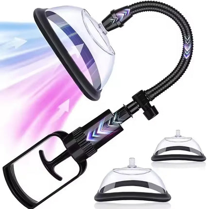 Manual Pussy Pump Vagina Clitoris Sucker Adult Sex Toy Manual Women Breast Massage Nipple Stimulator Enlarge Vacuum Pump Cover