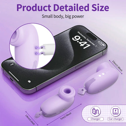 Mini Clit Sucker Vibrator for Women Sucking Clitoris Nipples Stimulator Beginner Female Masturbator Adult Goods Sex Toy Women