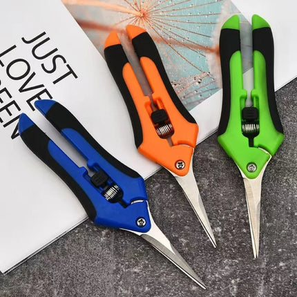 Stainless Steel Pruning Shears Handheld Garden Scissors Practical Trimming Tool for Branches Flowers and Household Plant Care