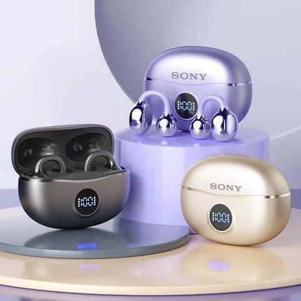 Original SONY Ear clip OWS Wireless Bluetooth Ear Clip Headphones sports Gaming Headset HIFI Surround Sound Earbuds With Mic