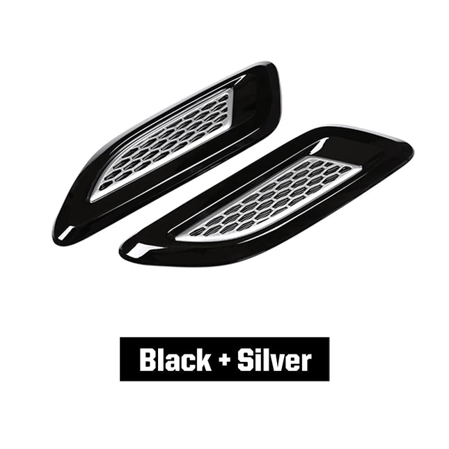 2Pcs/Set Car Exterior Hood Air Vent Outlet Wing Cover Trim for Land Rover Range Rover Sport Evoque Discovery 4 Freelander 2