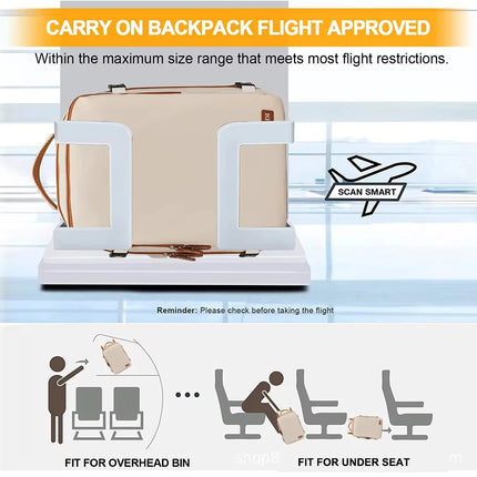 Buylor Travel Backpack Airplane Backpack 45x20x30 for Women/Men Easyjet Cabin Bags Laptop Backpack Casual Daypack for Weekender