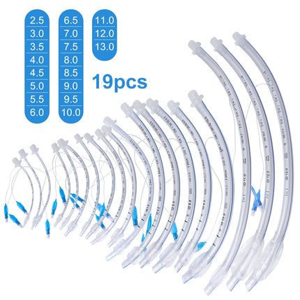 Disposable Sterile PVC Endotracheal Tube 2.5mm-13mm Size With Cuffed High Volume Low Pressure Cuff X-Ray Visible Line