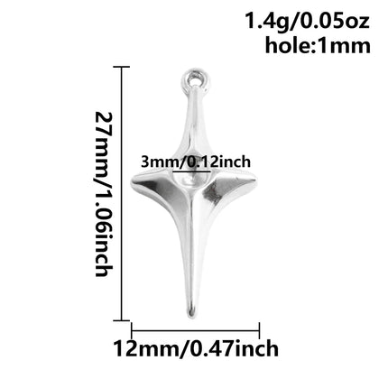 5pcs Kawaii Charm Flower Star Crab Stainless Steel Pendants For Jewelry Making Supplies Assorted Mini Charms In Bulk DIY Finding