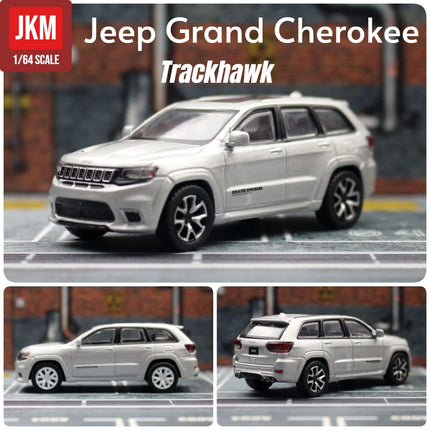 1/64 Jeep Grand Cherokee Trackhawk Miniature 1:64 JKM Toy Car Model SUV Sport Vehicle Free Wheels Diecast Metal Collection Gift