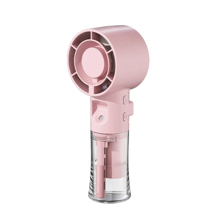 Portable Humidifier Fan Mini Handheld Water Mist Fan Rechargeable Small Personal Air Cooling Fan for Outdoor Travel Spray Fan