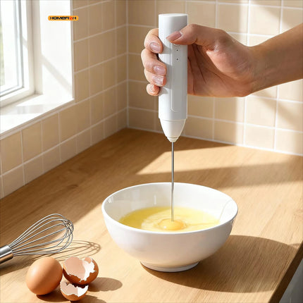 Wireless electric milk bubbler rechargeable milk coffee mixer 3-speed egg beater for hot chocolate latte foam making machine