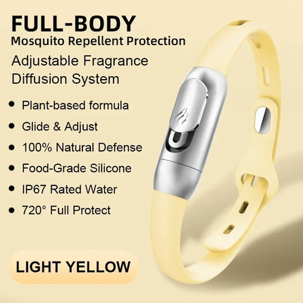 Outdoor Mini Mosquito Repellent Bracelets Sports Band Food Grade Silicone Wristband Mosquito-Free Band for Home Camping